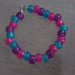 Pink blue  and purple  bracelet